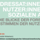 Ausschnitt vom Infoflyer Adressat:Innen und Nutzer:Innen der Sozialen Arbeit Ringvorlesung