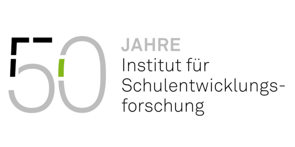 Schwarz-grauer Schriftzug 50 Jahre Institut für Schulentwicklungsforschung