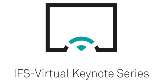 Logo Virtual Keynote Series mit Bildschirm und Wlan-Symbol