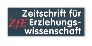 ZfE Dunkelblaues Banner mit weißen Schriftzug Zeitschrift für Erziehungswissenschaft